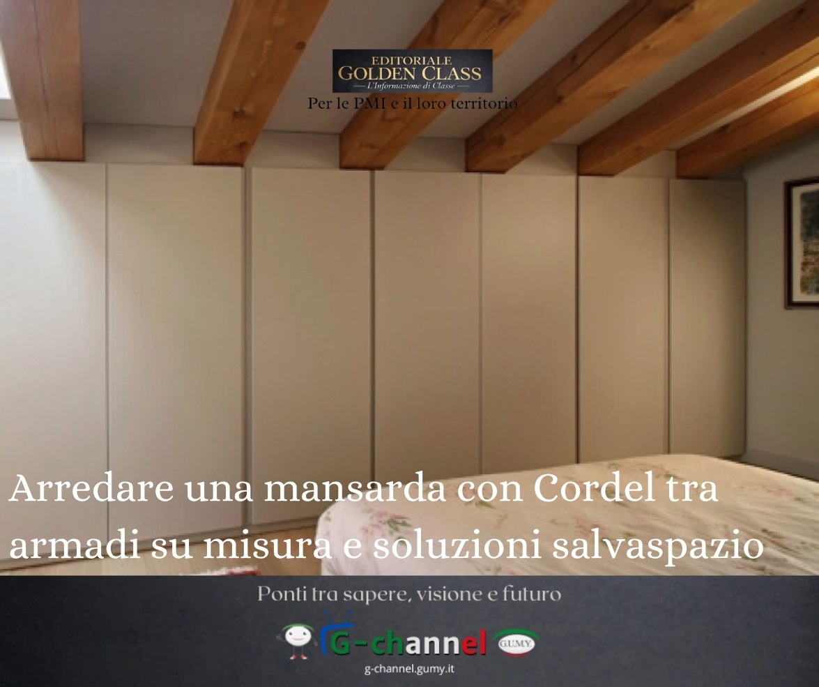 Arredare una mansarda con Cordel tra armadi su misura e soluzioni salvaspazio